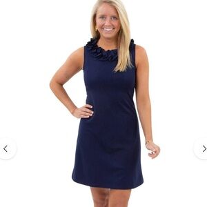 Sailor Sailor Women’s Navy Ruffle Nexk Dress size XS